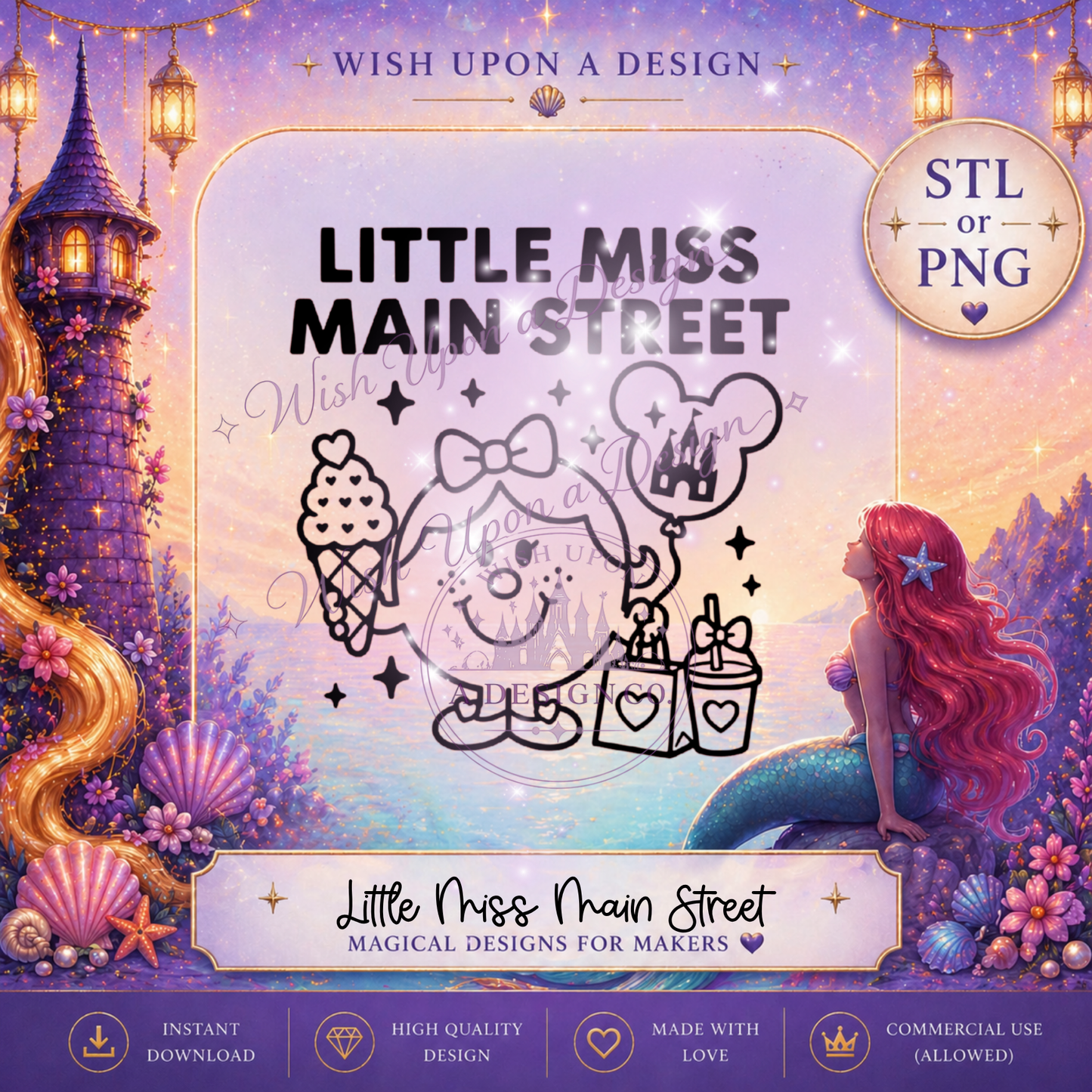 Little Miss Main Street | PNG Digital Design