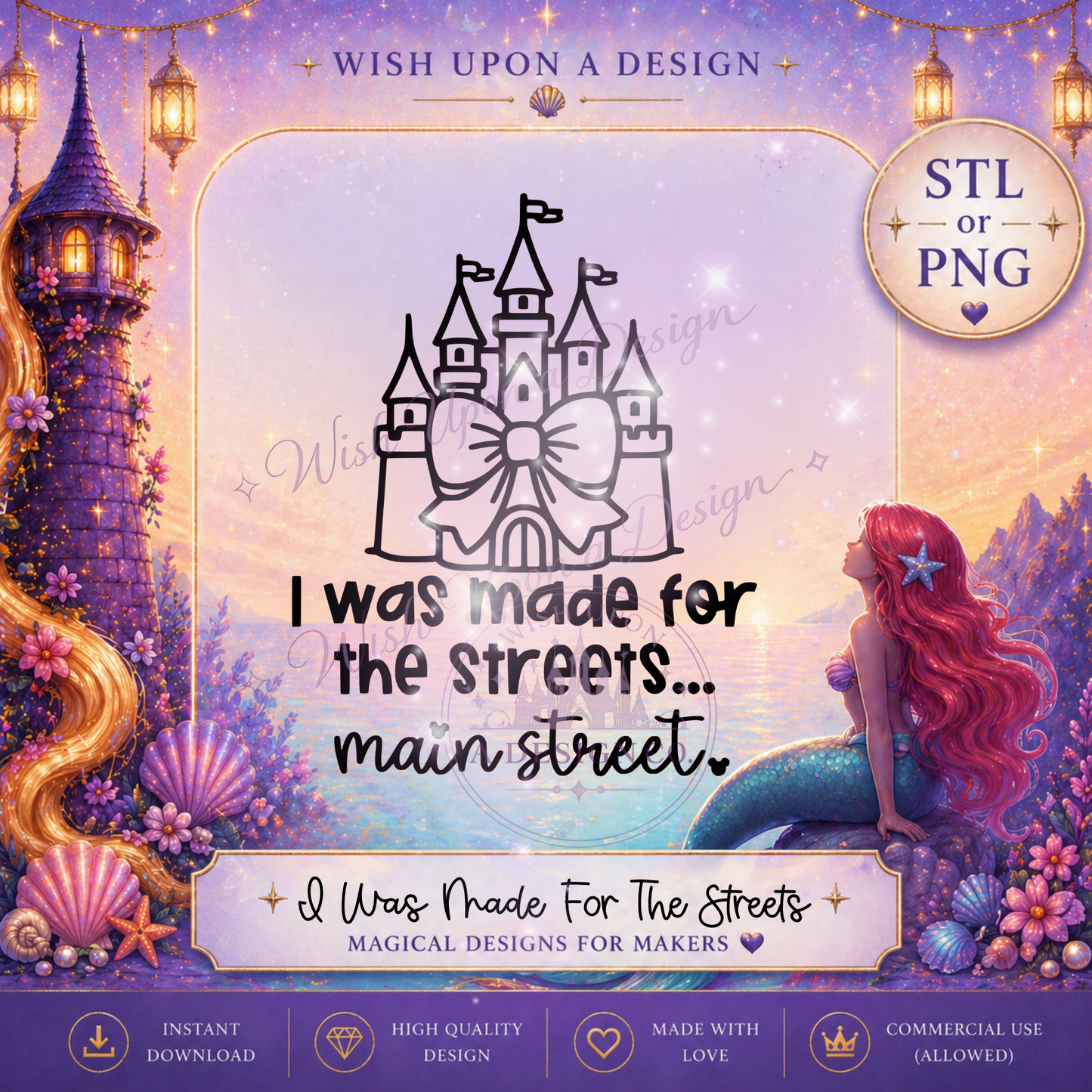 I Was Made For the Streets PNG Digital Design