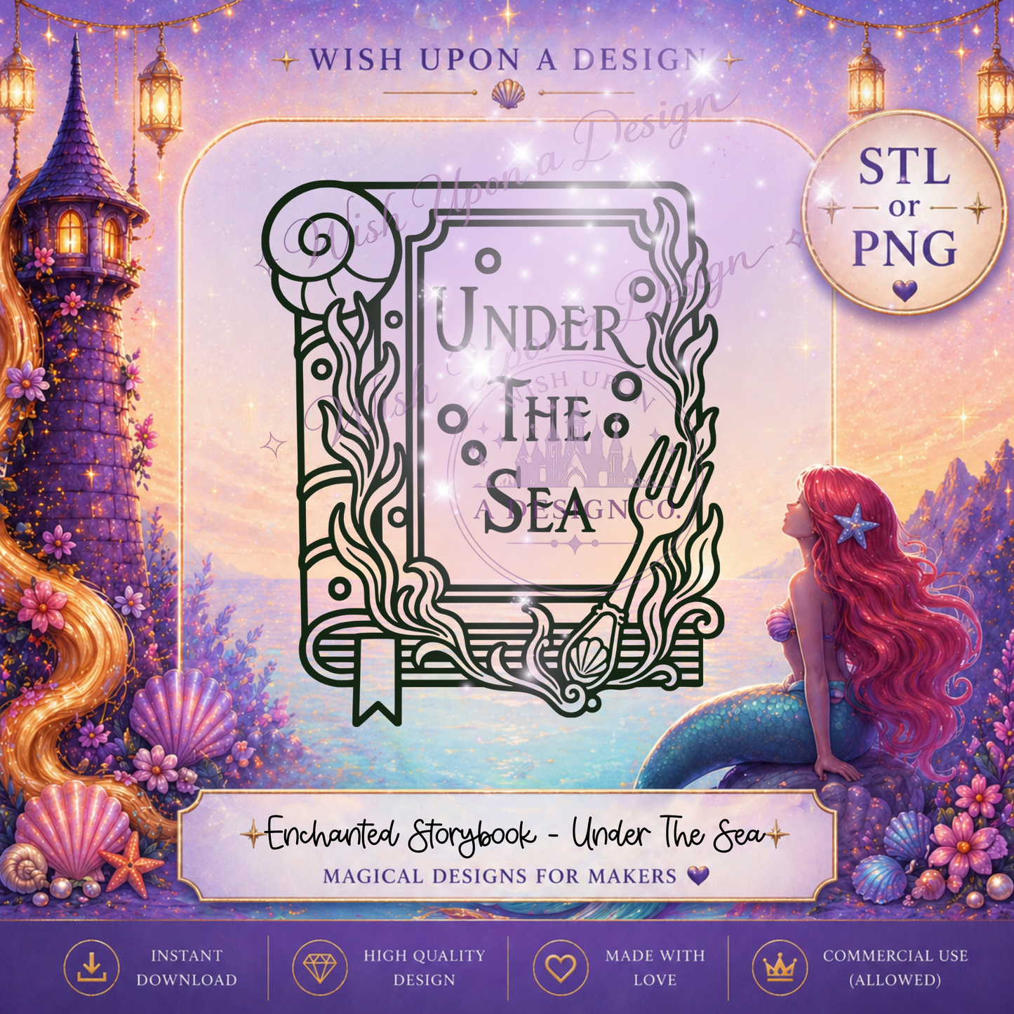 Enchanted Storybook - Under the Sea | PNG Digital Design