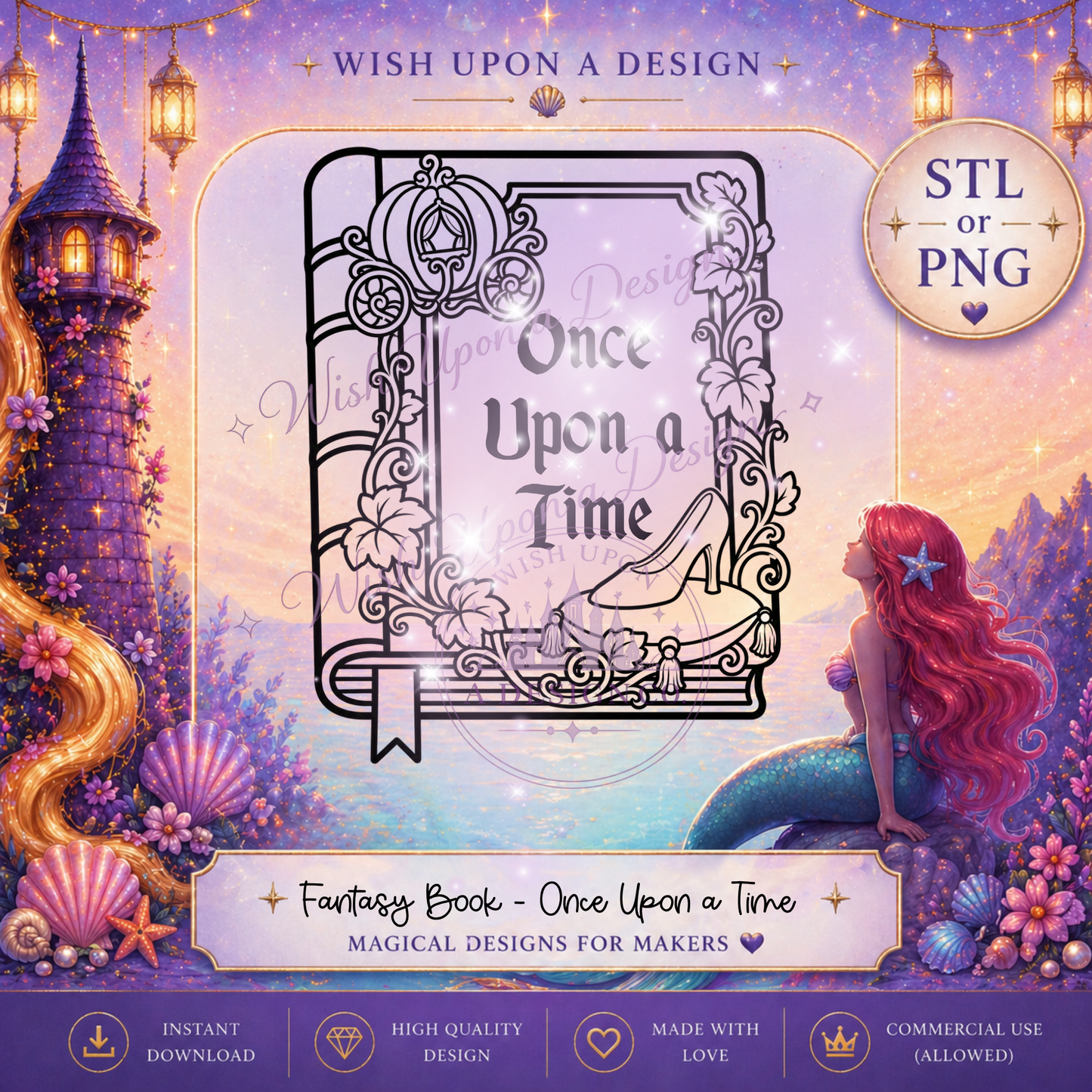 Enchanted Storybook | Once Upon a Time PNG Digital Design