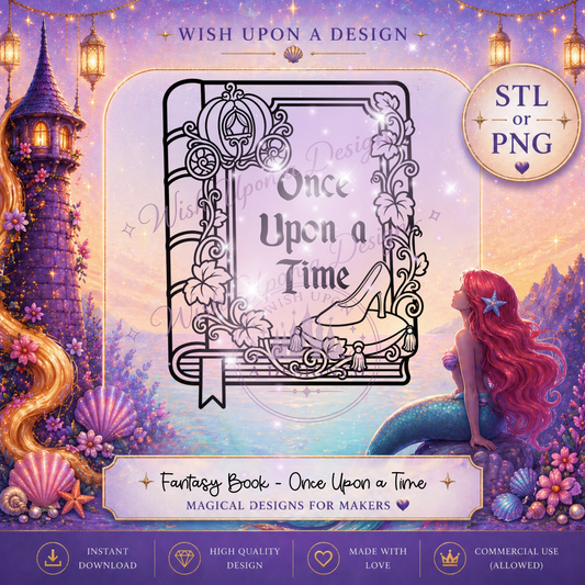 Enchanted Storybook | Once Upon a Time PNG Digital Design